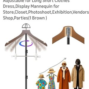 Adjustable Brown Display Mannequin Stand